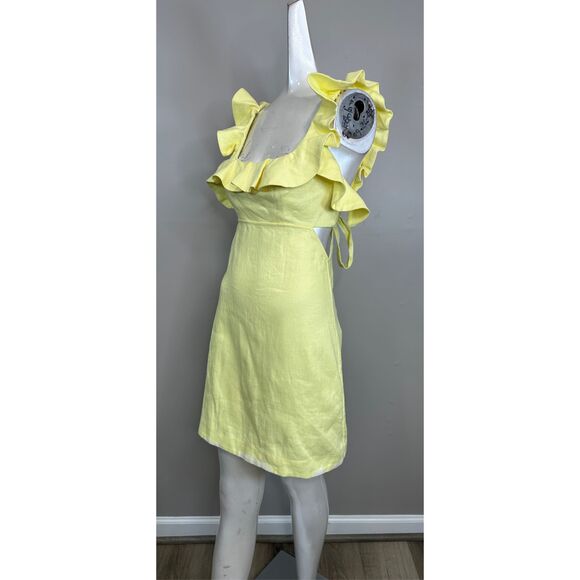 Zimmermann ruffled linen minidress Size AU0(US4) $650 - Picture 7 of 13